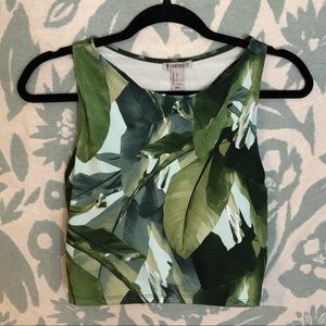 Forever 21 Long Line Sports Bra Crop Top